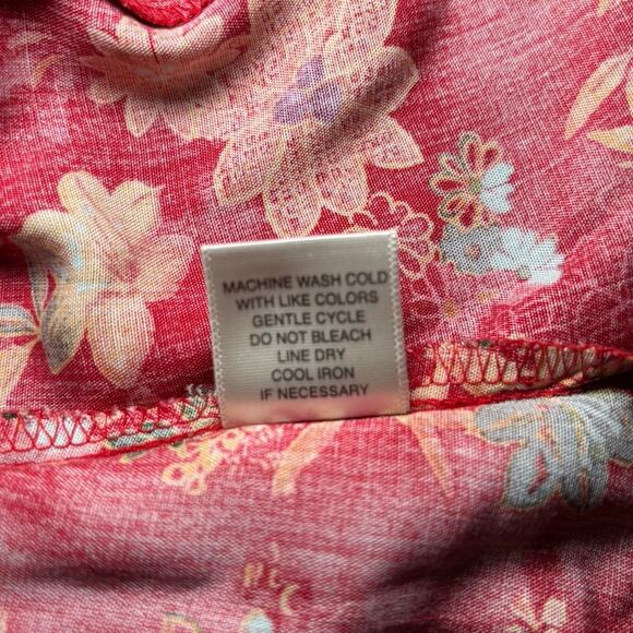 Christopher Banks Warm Floral Print Skirt 100% Rayon Size 8 - Picture 5 of 5